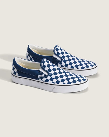 Checkerboard Deep Indigo Blue