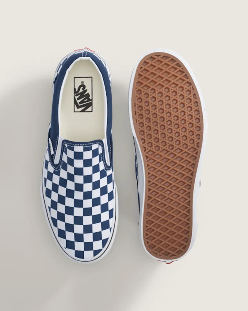 Checkerboard Deep Indigo Blue