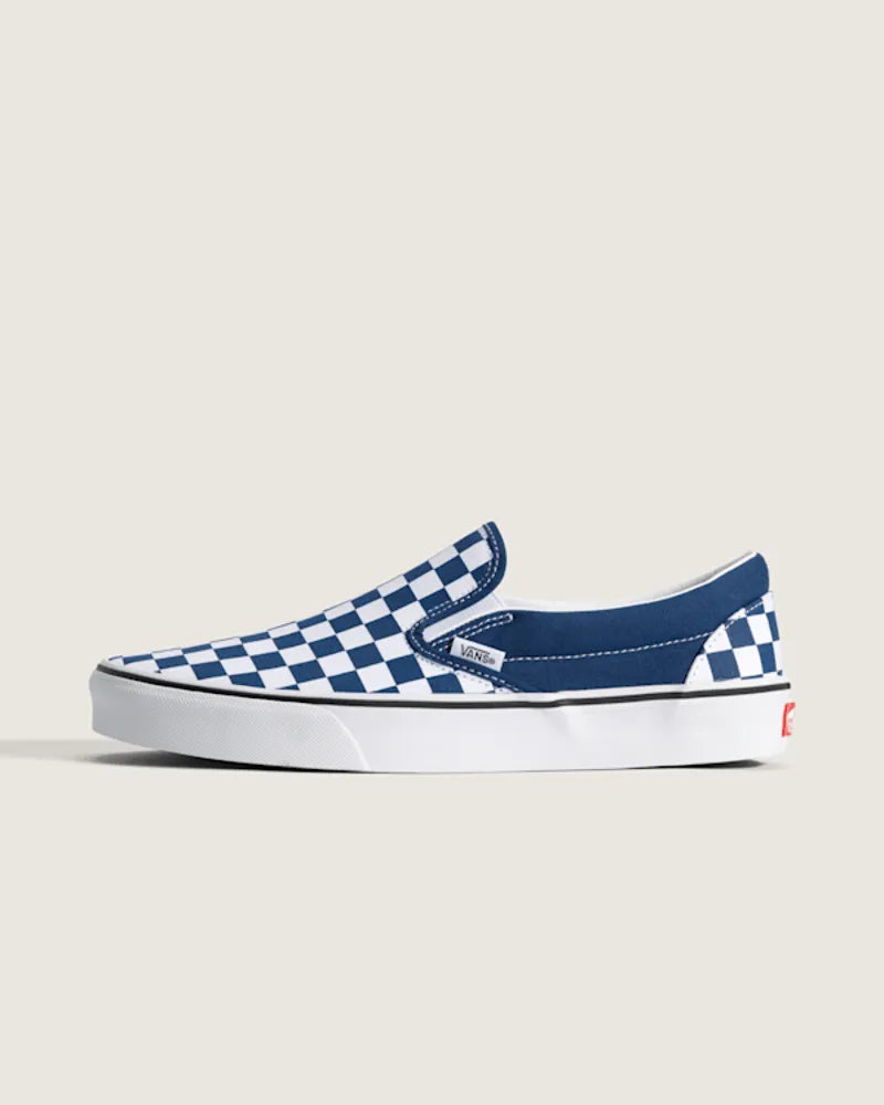 Checkerboard Deep Indigo Blue